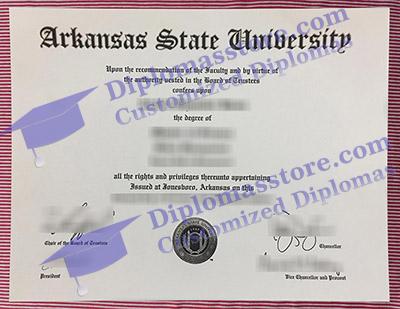 Arkansas State University certificate