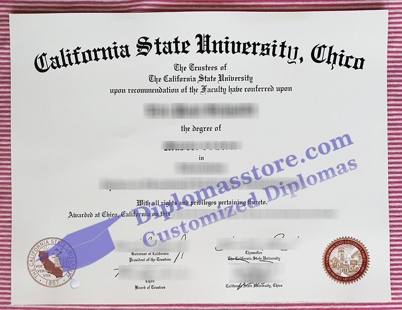 CSU Chico diploma, Chico State degree,