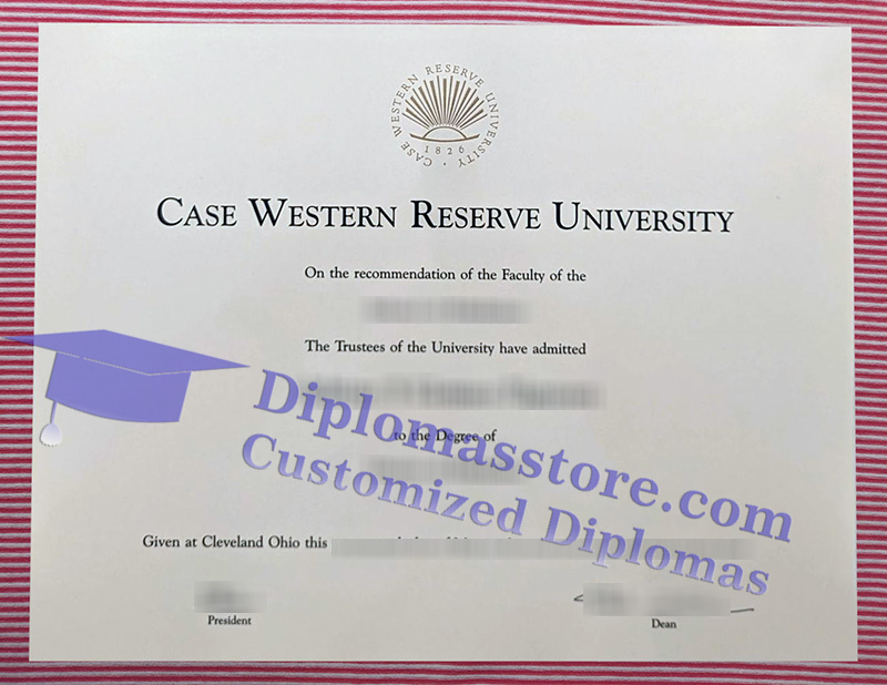 Case Western Reserve University diploma, Case Western Reserve University degree,