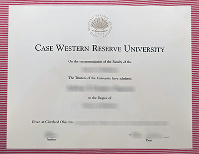 Case Western Reserve University certificate