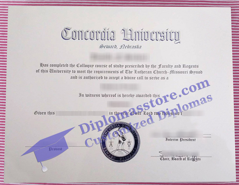 Concordia University Nebraska diploma, Concordia University Nebraska degree,