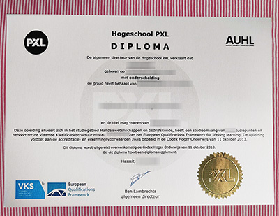 Hogeschool PXL certificate