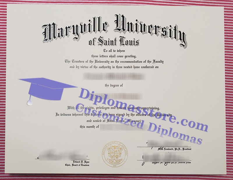 Maryville University diploma, Maryville University certificate,