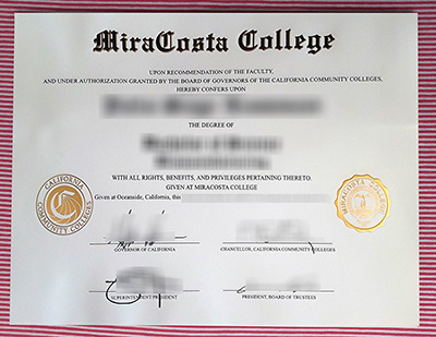 MiraCosta College associate degree