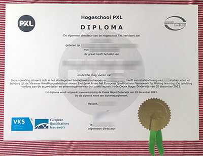 PXL University diploma