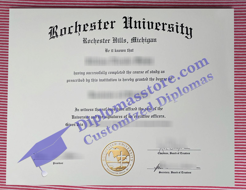 Rochester University diploma, Rochester University degree,