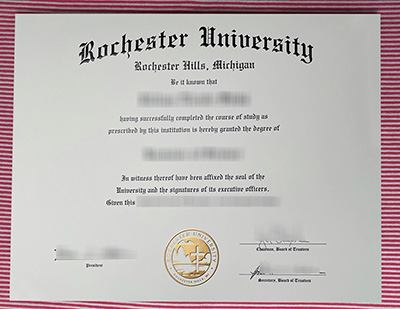 Rochester University certificate