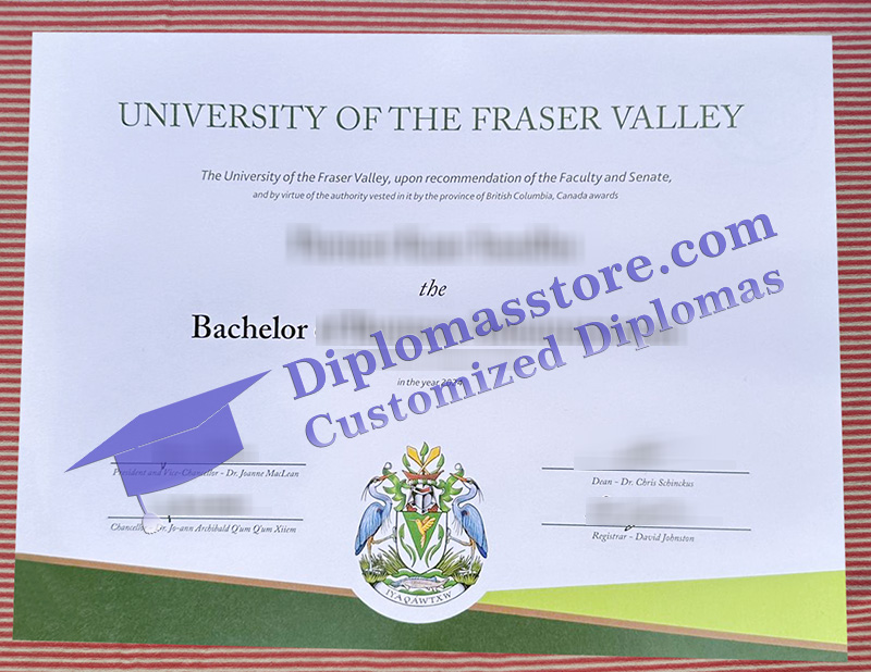 University of the Fraser Valley degree, University of the Fraser Valley diploma 2024,