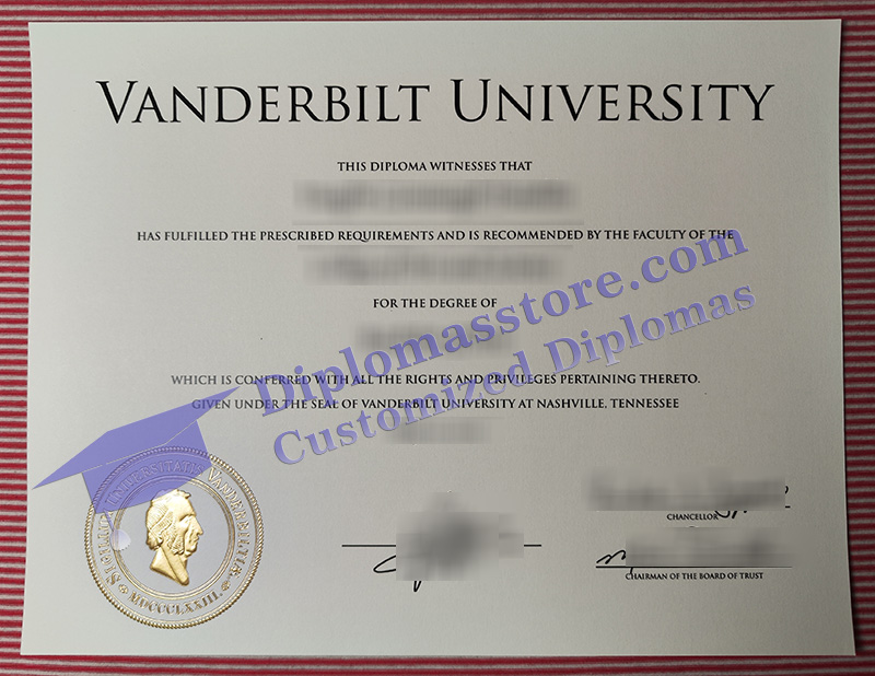 Vanderbilt University diploma 2021