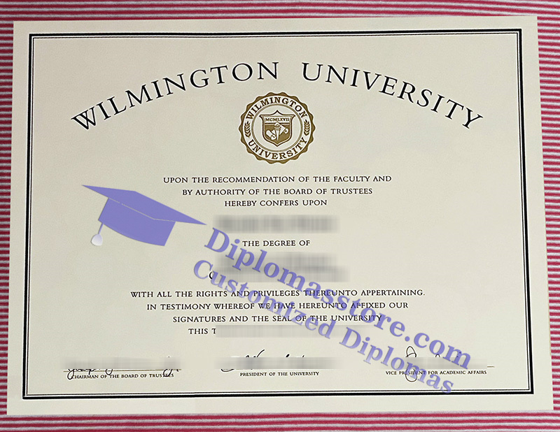 Wilmingtong University diploma, Wilmingtong University degree,