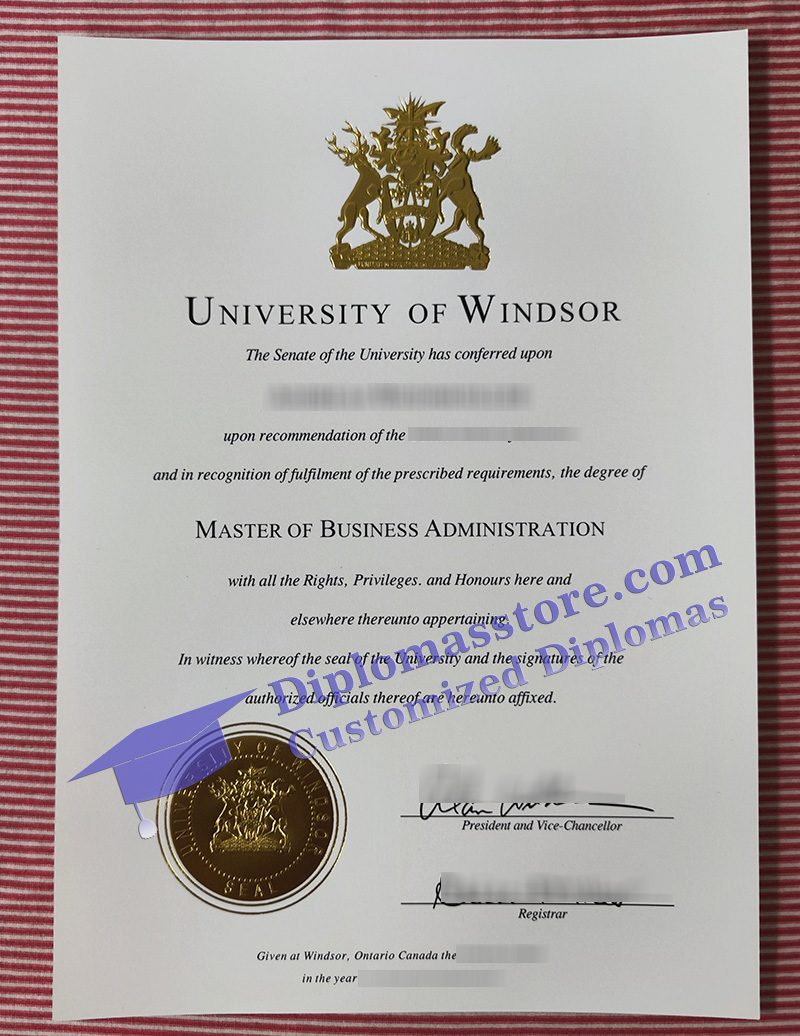 University of Windsor degree, University of Windsor diploma, MBA diploma,