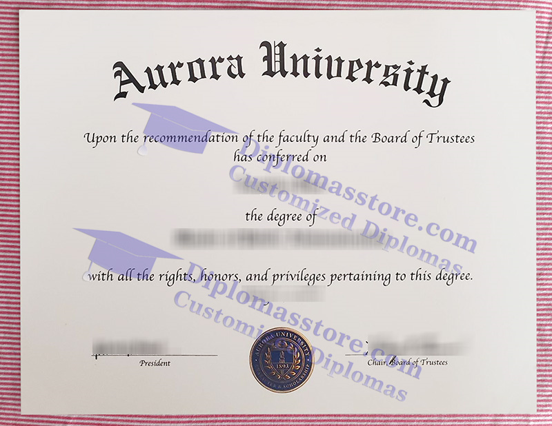 Aurora University diploma, Aurora University degree,