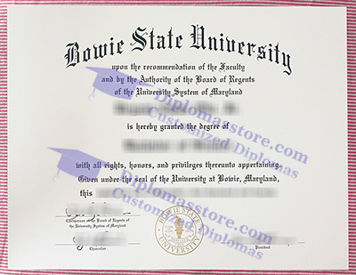 Bowie State University certificate