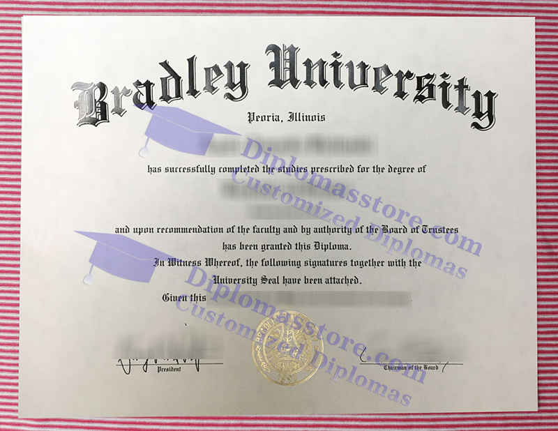 Bradley University diploma, Bradley University degree,