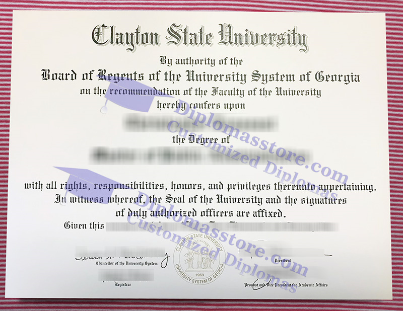 Clayton State University diploma, Clayton State University degree,