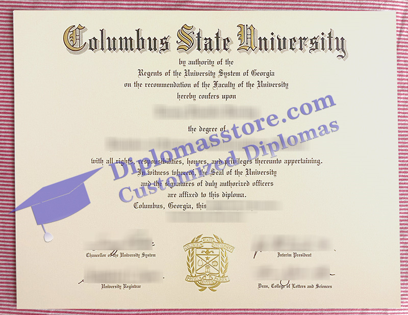 Columbus State University diploma, Columbus State University degree,