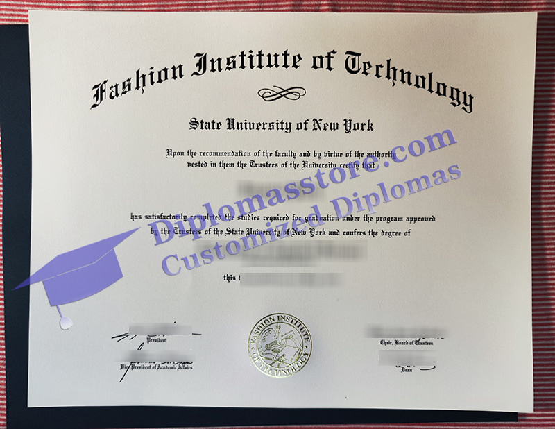 Fashion Institute of Technology diploma, Fashion Institute of Technology degree,