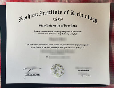 Fashion Institute of Technology certificate