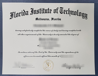 Florida Tech diploma