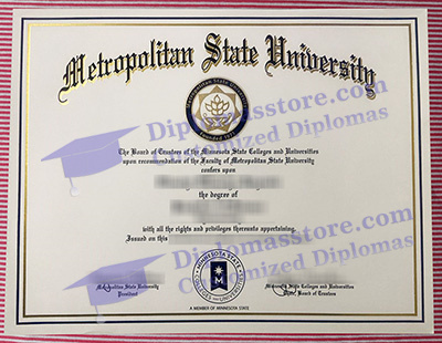 Metropolitan State University certificate