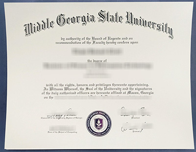 Middle Georgia State University certificate