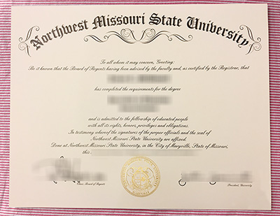 Northwest Missouri State University certificate