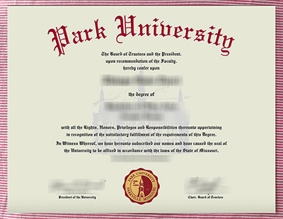 Park University certificate