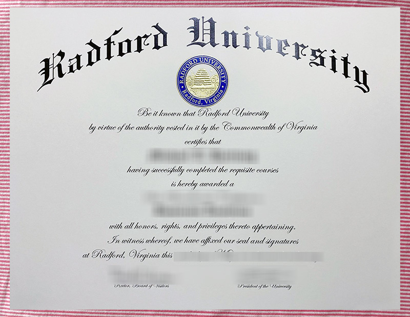 Radford University degree