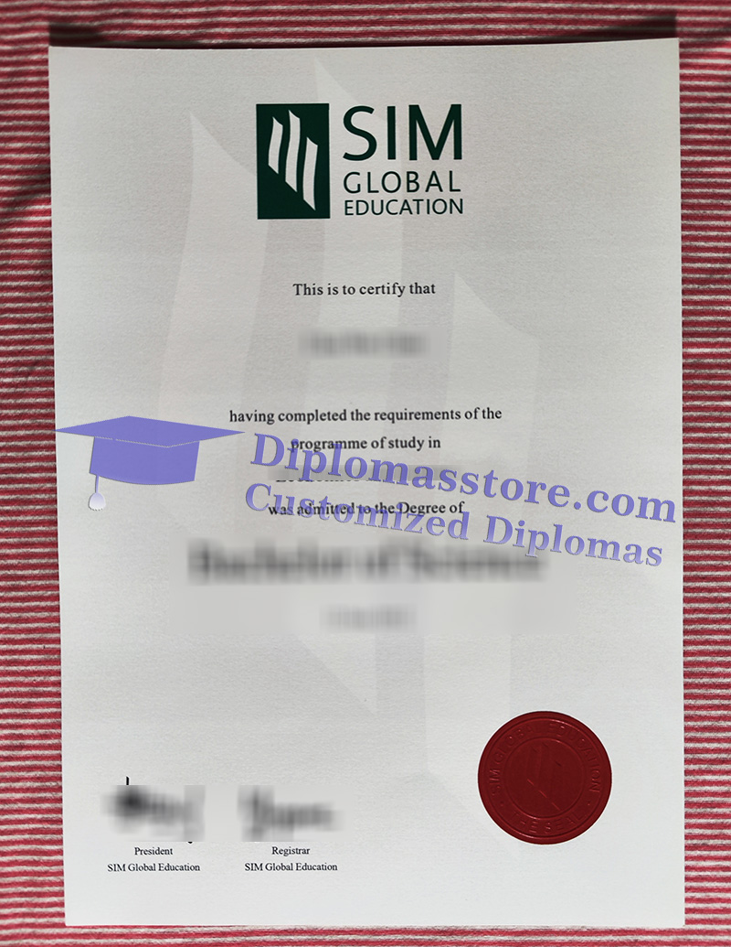 SIM Global Education degree, SIM Global Education diploma,