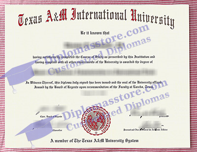 Texas A&M International University certificate