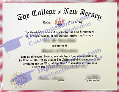 The College of New Jersey certificate