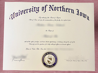 University of Northern Iowa certificate