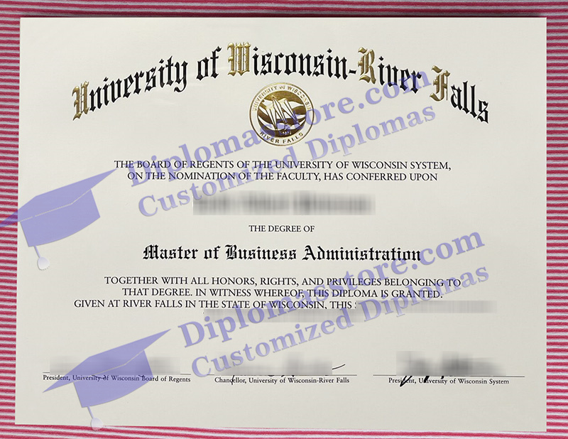 UW River Falls diploma, University of Wisconsin River Falls degree,