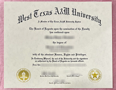 WTAMU diploma