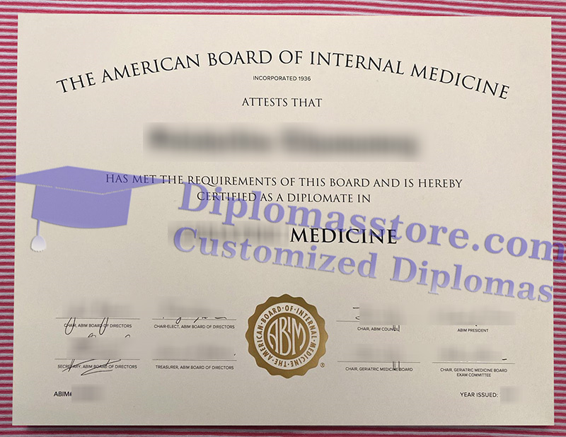 American Board of Internal Medicine certificate, ABIM certification,