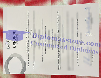 Brandenburgische Technische Universität diploma