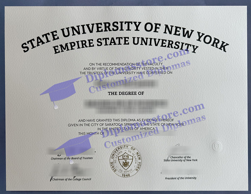 Empire State University degree, Empire State University diploma,