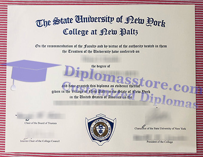 SUNY New Paltz certificate