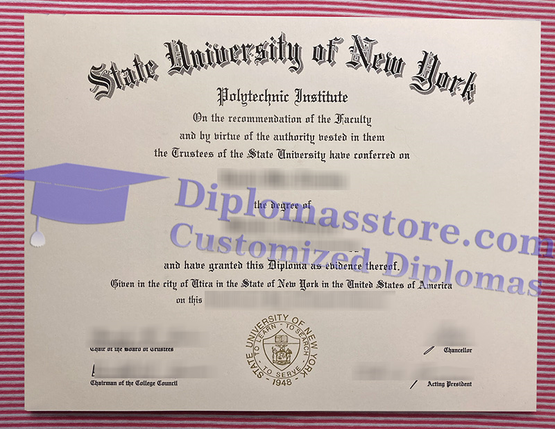 SUNY Polytechnic Institute diploma, SUNY Polytechnic Institute degree,