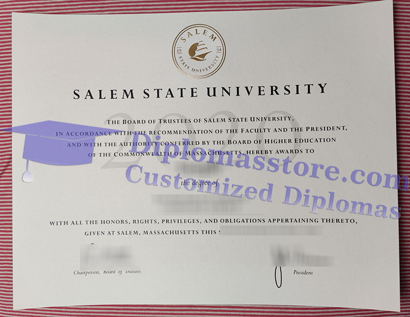 Salem State University diploma, Salem State University degree,