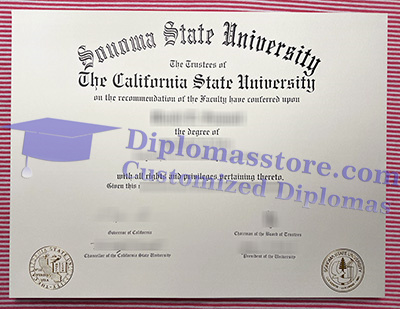 Sonoma State University certificate