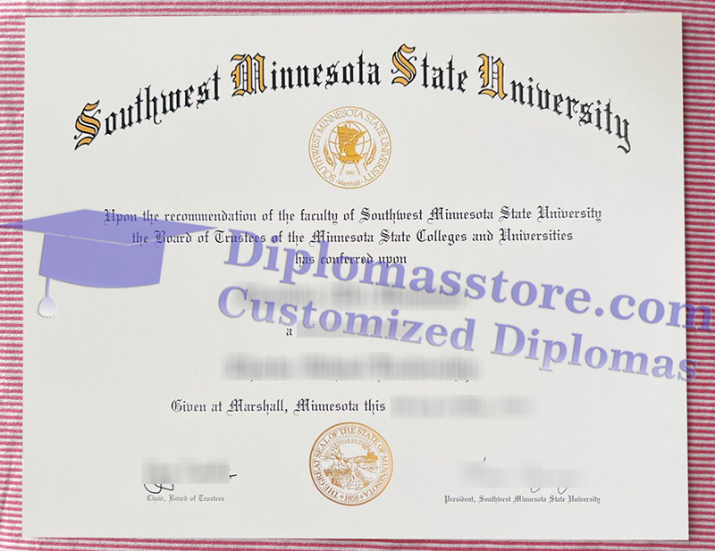 Southwest Minnesota State University diploma, SMSU degree,