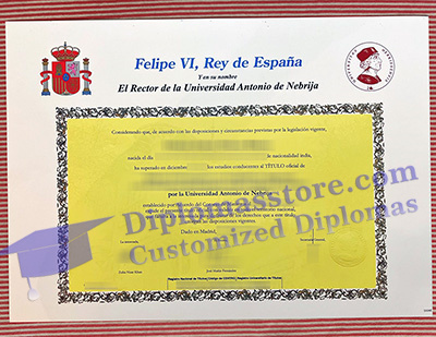 Universidad Antonio de Nebrija degree