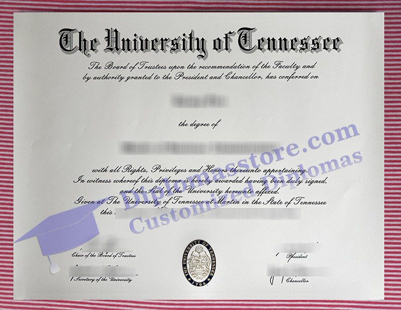 University of Tennessee Martin diploma, UT Martin certificate,