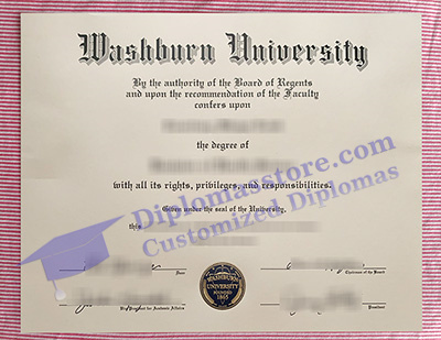 Washburn University certificate