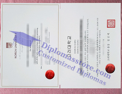 Korea University certificate