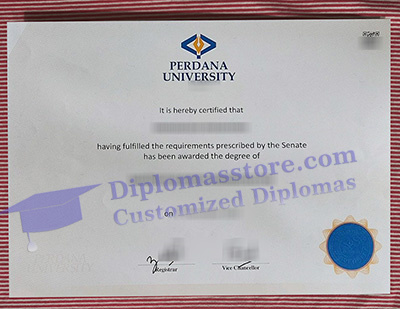 Perdana University diploma