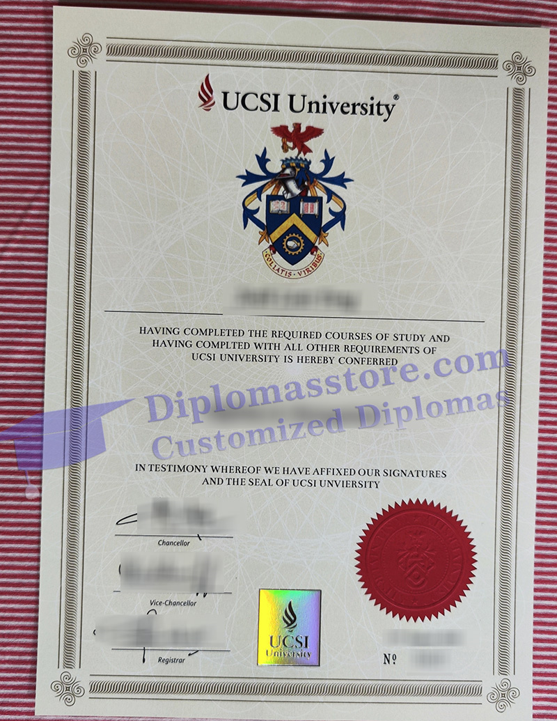 UCSI University degree, UCSI University diploma,