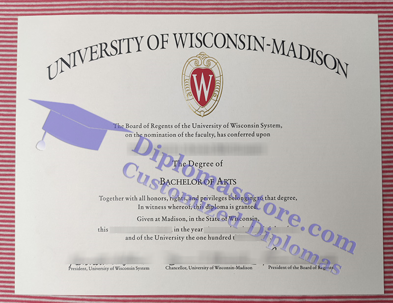 UW-madison diploma, UW-madison certificate,