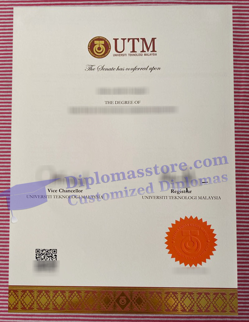 Universiti Teknologi Malaysia degree, UTM diploma,